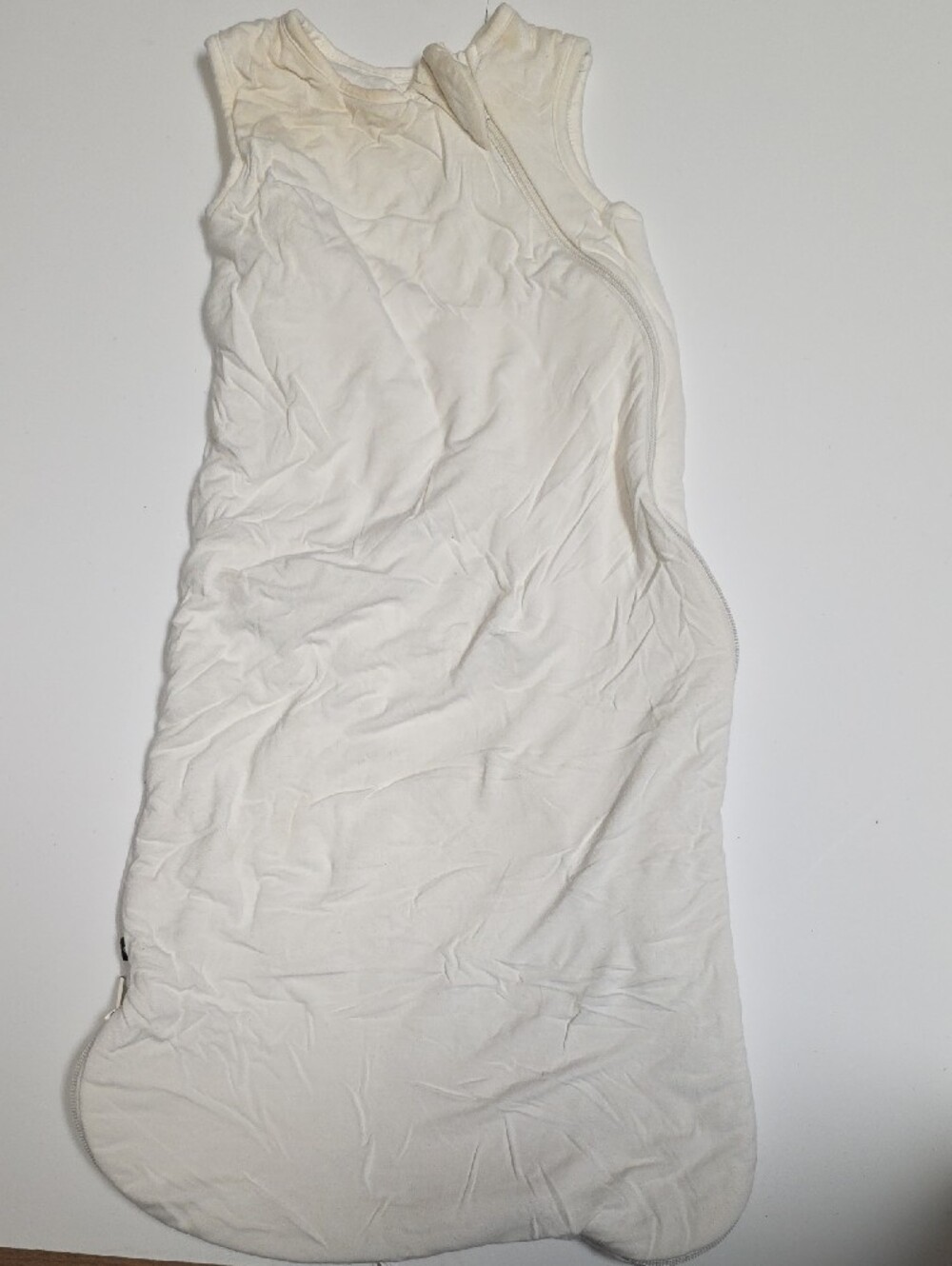Kyte BABY White Kids Sleep Sack - Soft Bamboo Blend SMALL